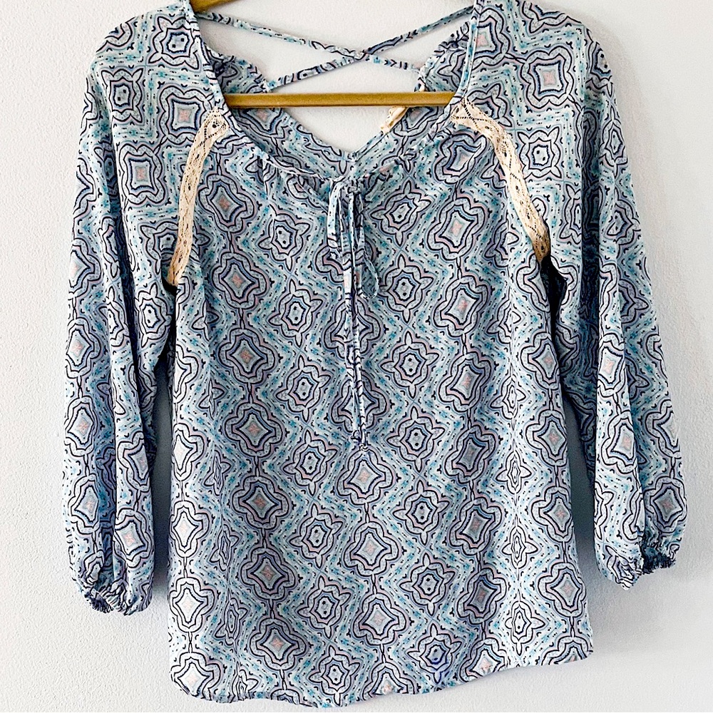 Bundle 4 ($10 items for $20) Pink Rose- Woman's Printed Work Blouse.